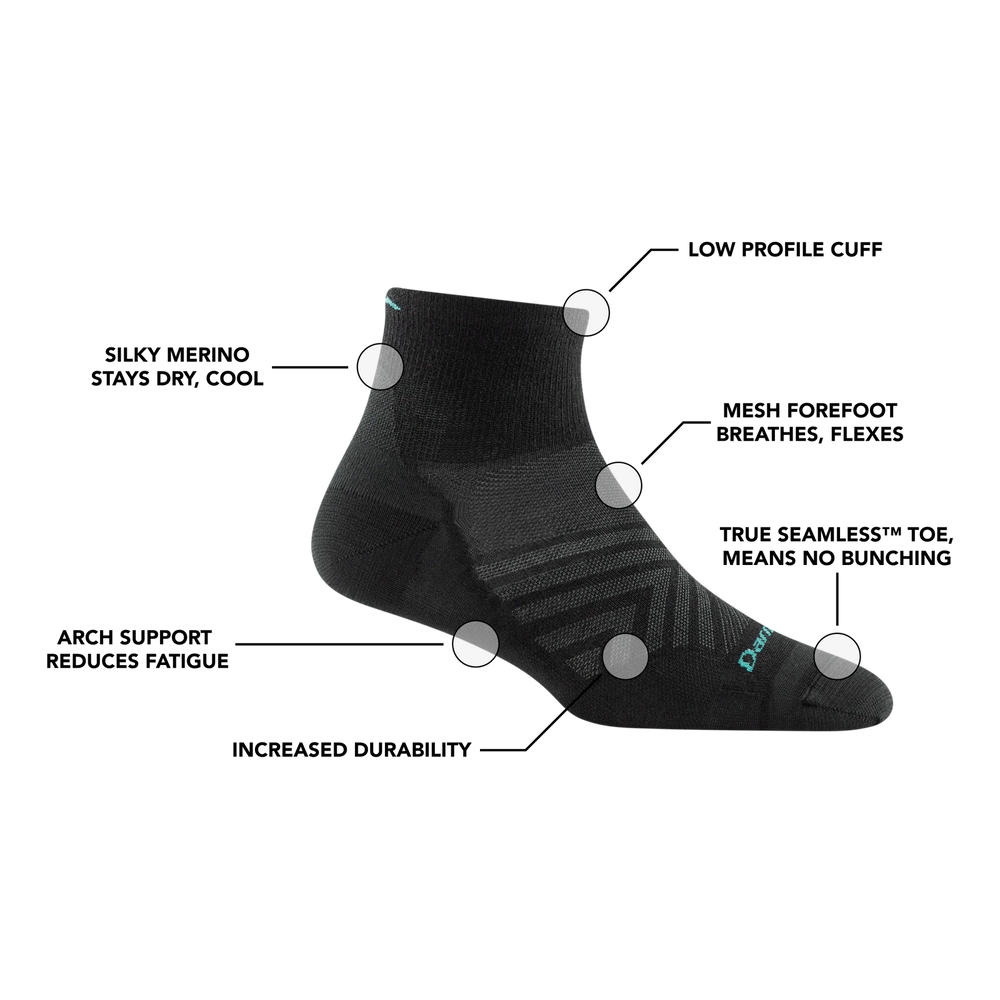 Women's Run Quarter Ultra-Lightweight Running Sock