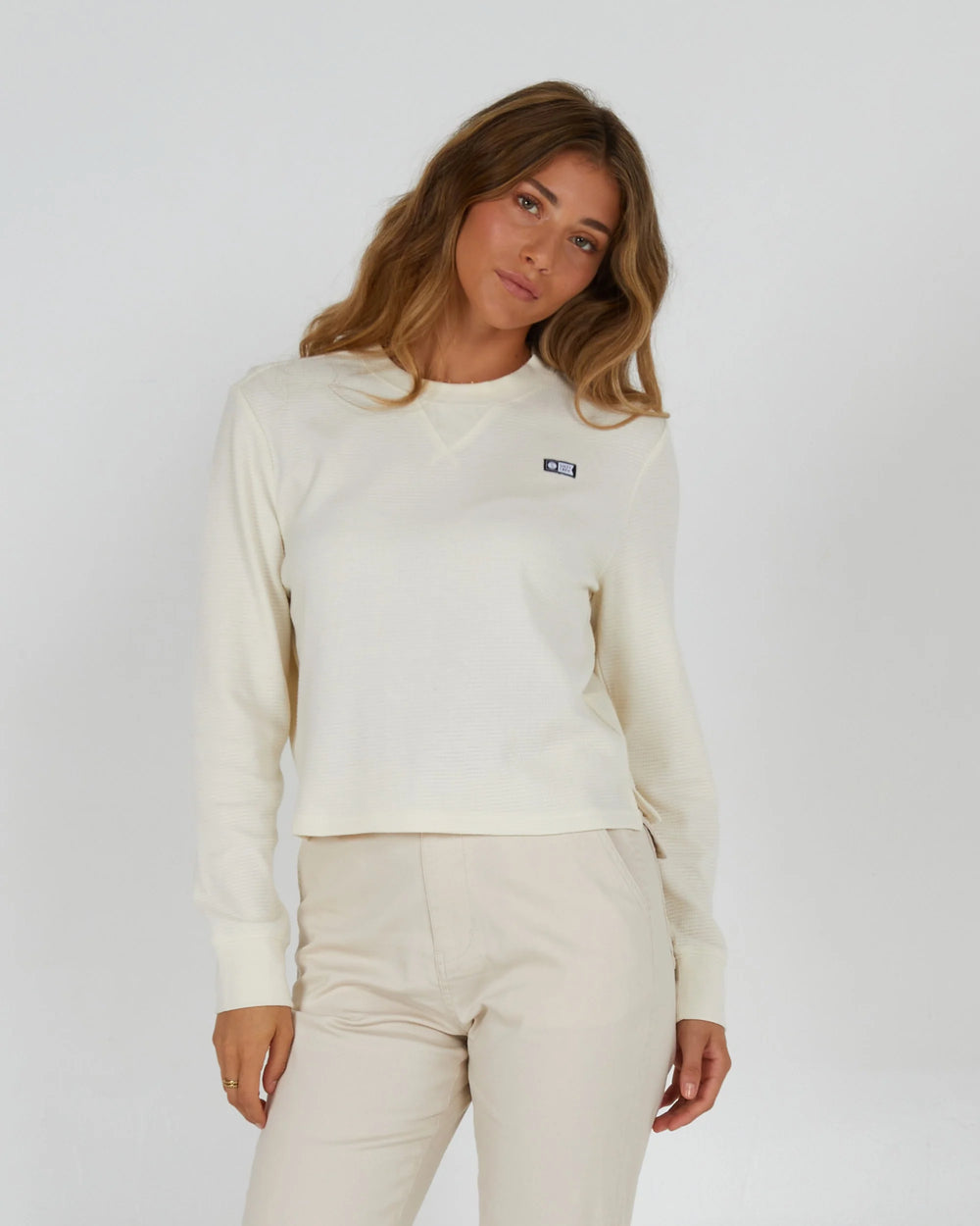 Seascape Thermal L/S Tee - Off White