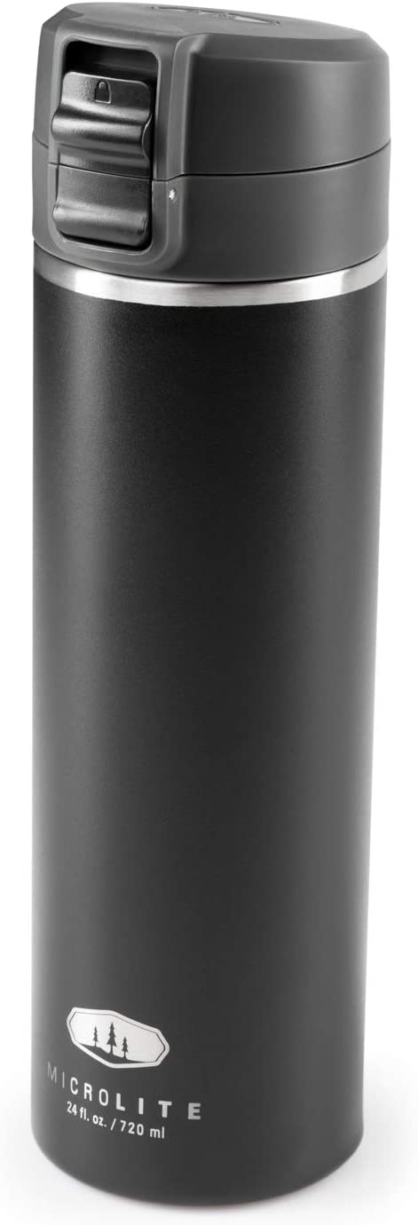 GSI Microlite 720 Flip Isolierflasche in Schwarz | S4 Supplies