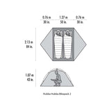 MSR Hubba Hubba™ Bikepack 2Personen-Zelt