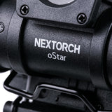 NEXTORCH oStar - Wetterfeste LED-Stirnlampe mit Montageplatte für NVG-Montage an Einsatzhelmen