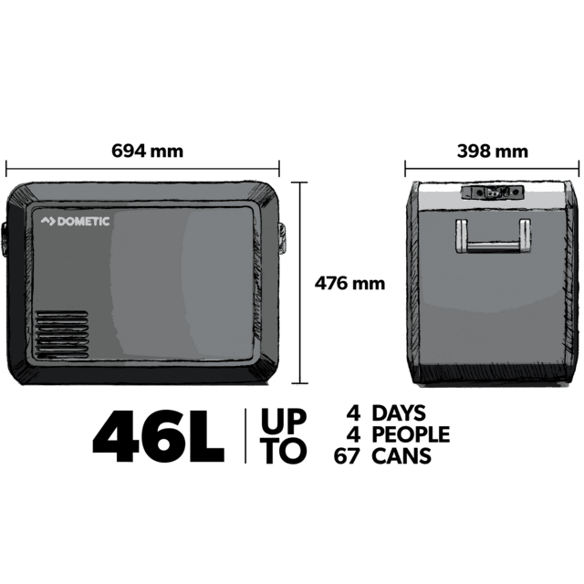 CFX3 45 Kompressorkühlbox 46L | S4 Supplies