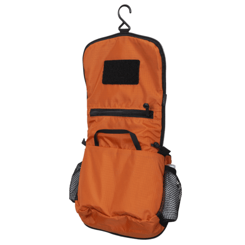 Travel Toiletry Bag - Orange / Black | S4 Supplies